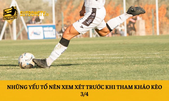 Kèo 3/4 là gì? Cách tính thắng thua dễ hiểu nhất 3 Những yếu tố nên xem xét trước khi tham khảo kèo 3/4